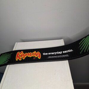 Kahlua Everyday Exotic Bar Spill Mat Rail Drip 21.5"